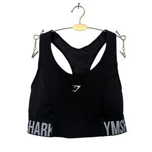NWOT Gymshark Training Brandmark Sports Bra Black Size S